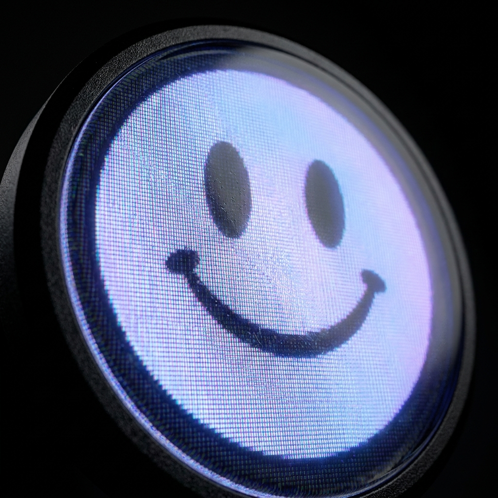 Macro abstract close-up of the FlexBlem display glow